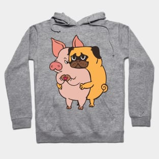 Friend Not Food Pug Hoodie